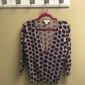 Purple polka dot sweater